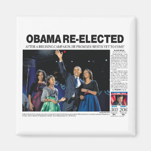 Obama réélit le aimant