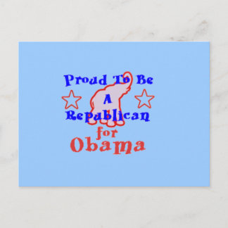 Obama Republican Postcard
