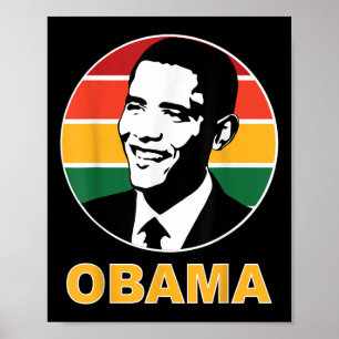 Obama Retro President Barack Obama Hope Change Vin Poster