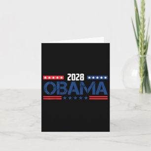 Obama Retro Vintage Patriotic 2028 Political Prote Card
