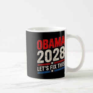Obama Retro Vintage Patriotic 2028 Political Prote Coffee Mug