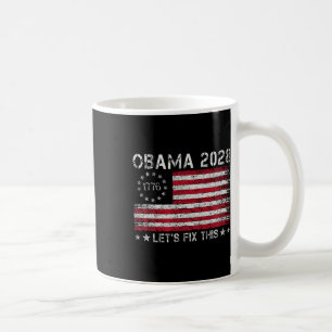 Obama Retro Vintage Us Flag Patriotic 2028 Politic Coffee Mug