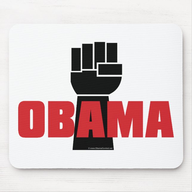 Obama Right On! Mouse Pad (Front)