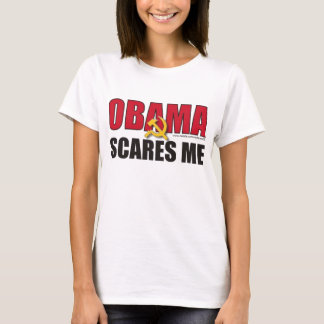 Obama scares me - Customized T-Shirt