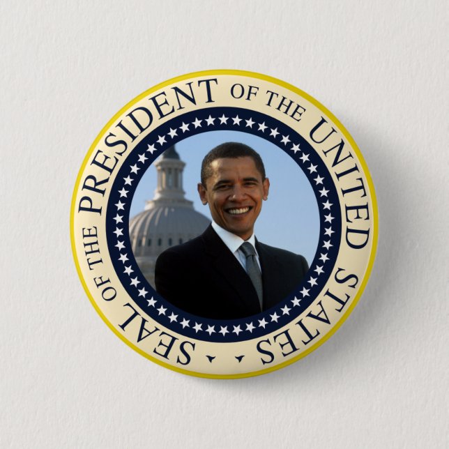 Obama Seal Blue 2 Inch Round Button (Front)
