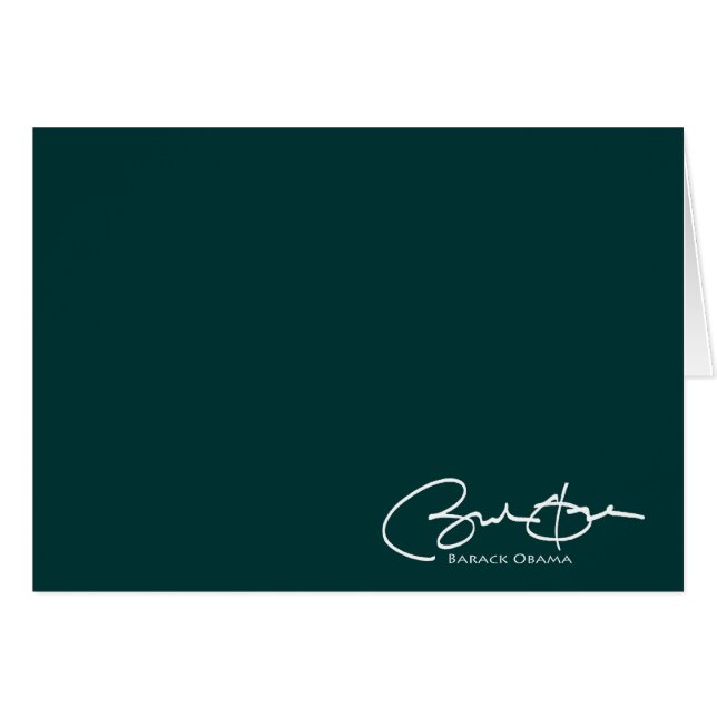 Obama Signature (Front Horizontal)