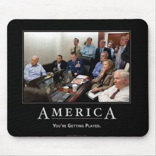 Obama Situation Room Demotivational Mouspad Mouse Pad