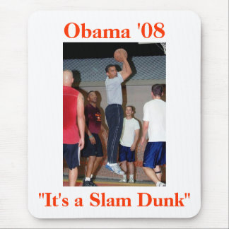 Obama Slam Dunk Mouse Pad