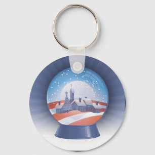 obama snow globe keychain