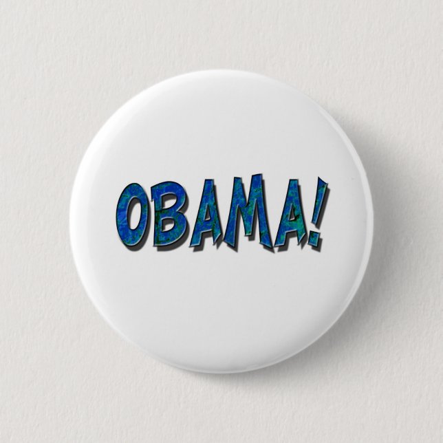 OBAMA SPLATTER  BUTTON (Front)