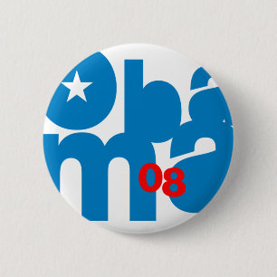 Obama Square 08 button