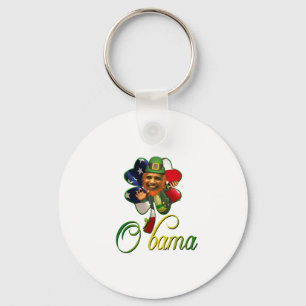 Obama St. Patrick's Day Spirit Keychain