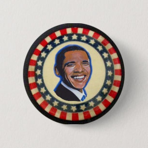Obama stars&stripes 2 inch round button