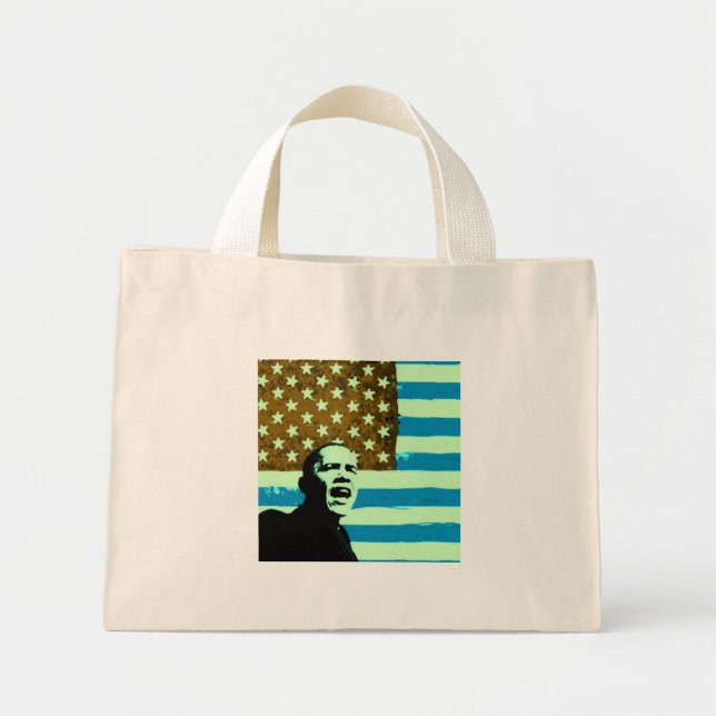 Obama Stylized US Flag Bag (Front)