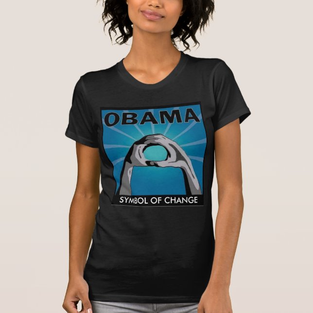 OBAMA, SYMBOL OF CHANGE - Customized T-Shirt (Front)