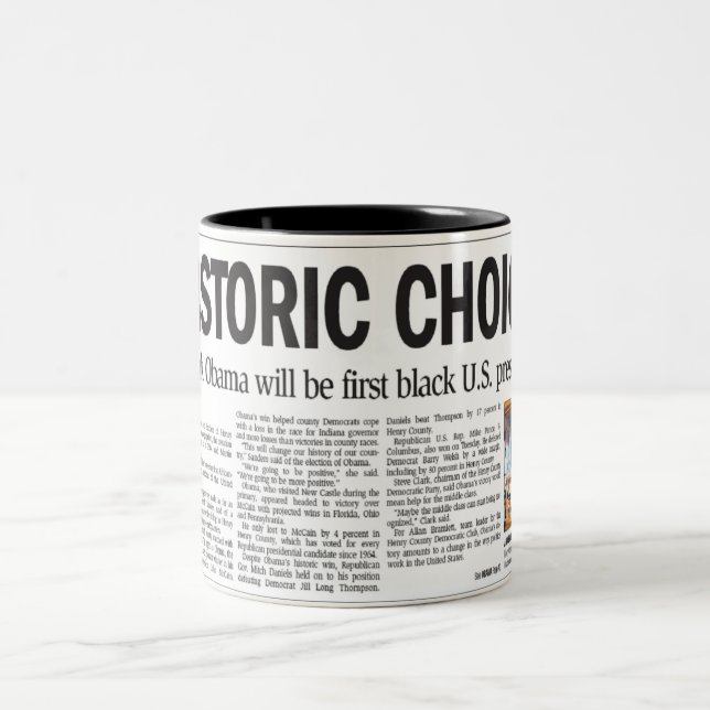 Obama : Tasse bien choisie historique (Centre)