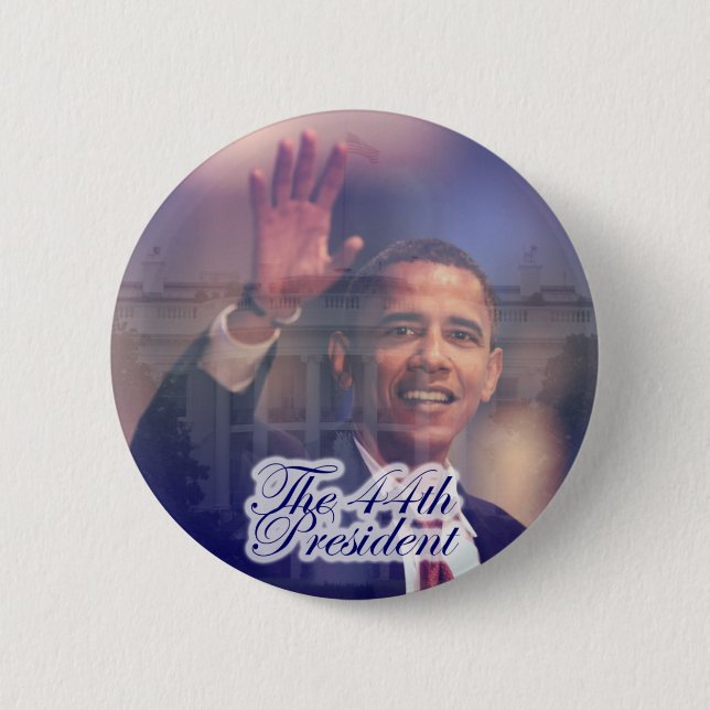 Obama: The 44th President Button (Front)