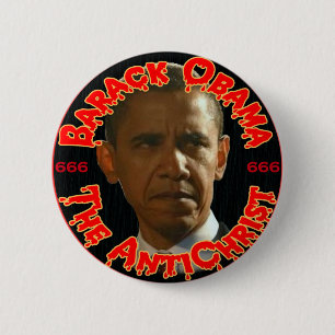 Obama The AntiChrist 2 Inch Round Button
