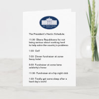 Obama - The Golfer / Fundraiser-in-Chief