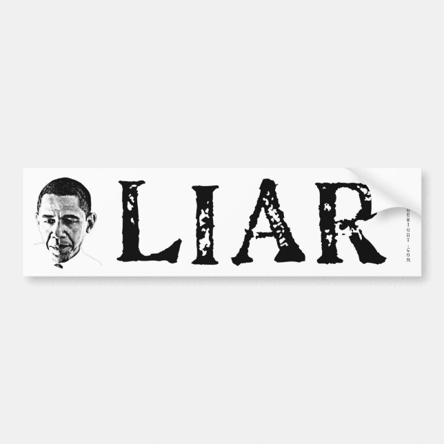 Obama the Liar Bumper Sticker (Front)