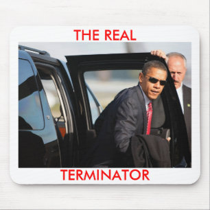 Obama - The Real Terminator Mouse Pad