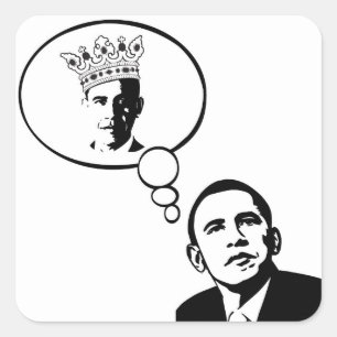 Obama Thinks He's King stickers