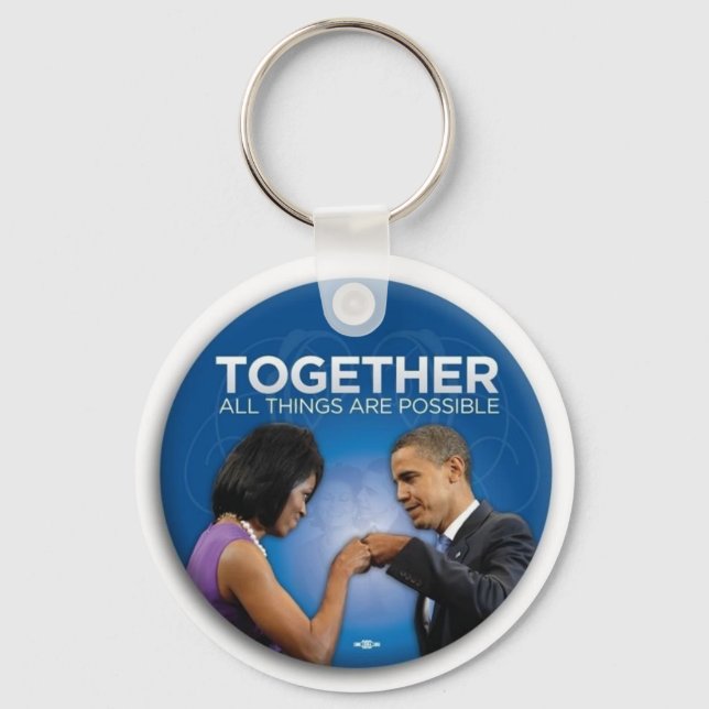 obama togetherness keychain (Front)