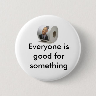 Obama toilet paper 2 inch round button