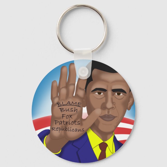 Obama Trades in Teleprompter Keychain (Front)
