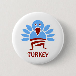 Obama Turkey 2 Inch Round Button