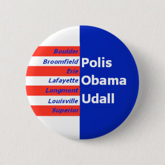 Obama Udall Boulde 2 1/4" Button