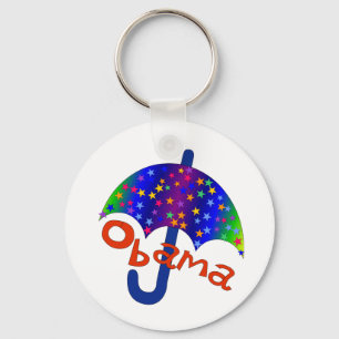 Obama Umbrella Inaguration Memento Keychain