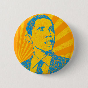 Obama Vintage 2 Inch Round Button
