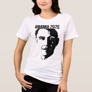 Obama Vintage President 2028 Obama _4 Tri-Blend Shirt