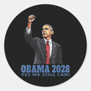 Obama Vintage President 2028 Obama _6  Classic Round Sticker
