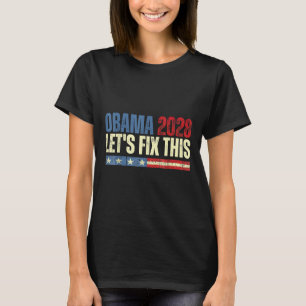 Obama Vintage Retro Patriotic 2028 Political Prote T-Shirt
