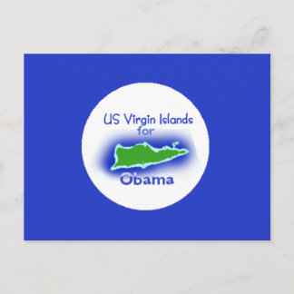 Obama Virgin Islands Postcard