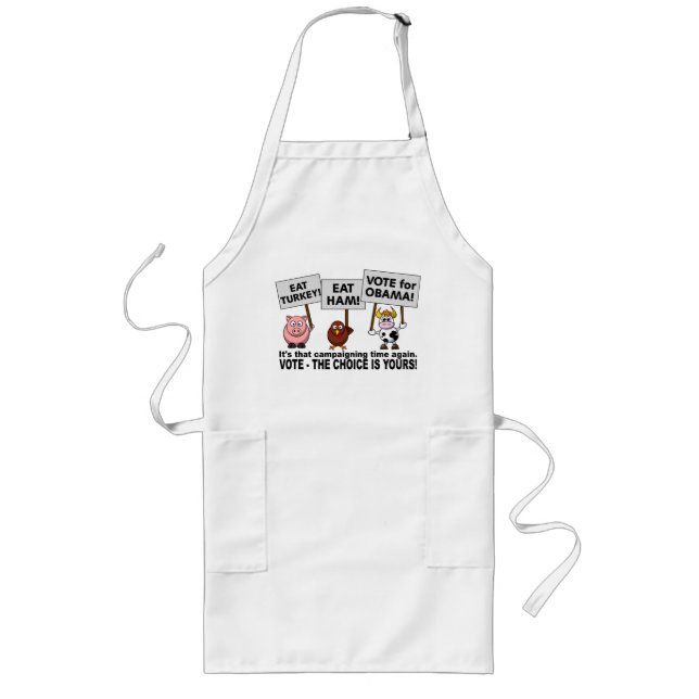 Obama Vote apron - choose style & colour (Front)