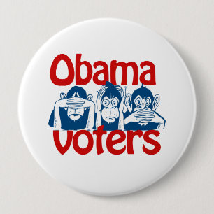 Obama Voters 4 Inch Round Button