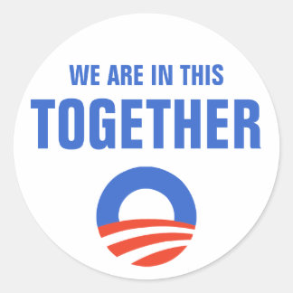Obama We Are In This Together Sticker