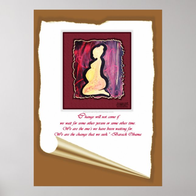 Obama We are the one's quote Poster (Front)