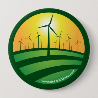Obama Winds of Change 4x4 Round Button
