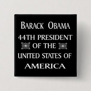 OBAMA WINS! 2 INCH SQUARE BUTTON