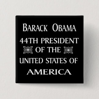 OBAMA WINS! 2 INCH SQUARE BUTTON