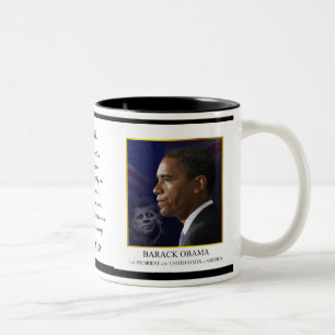 Obama with JFK - Coffee Mug - Customized