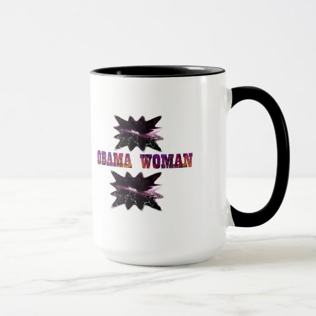 OBAMA WOMAN    Ringer Mug (Right)