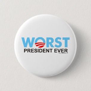 Obama WorstEver 2 Inch Round Button