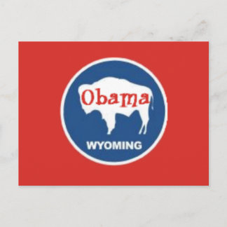 Obama Wyoming Postcard