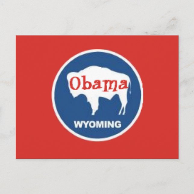 Obama Wyoming Postcard (Front)