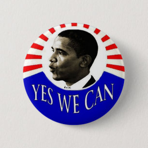 Obama Yes We Can Button